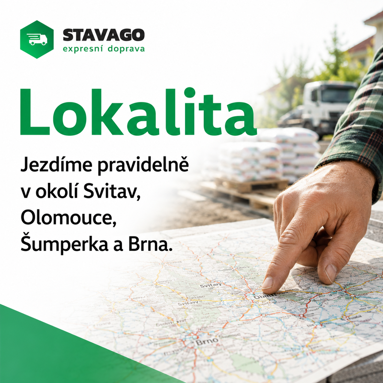 Lokalita – Svitavy, Olomouc, Šumperk, Brno